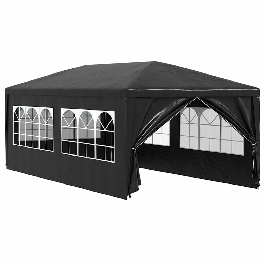 Carpa para fiestas gris antracita 3x6 m