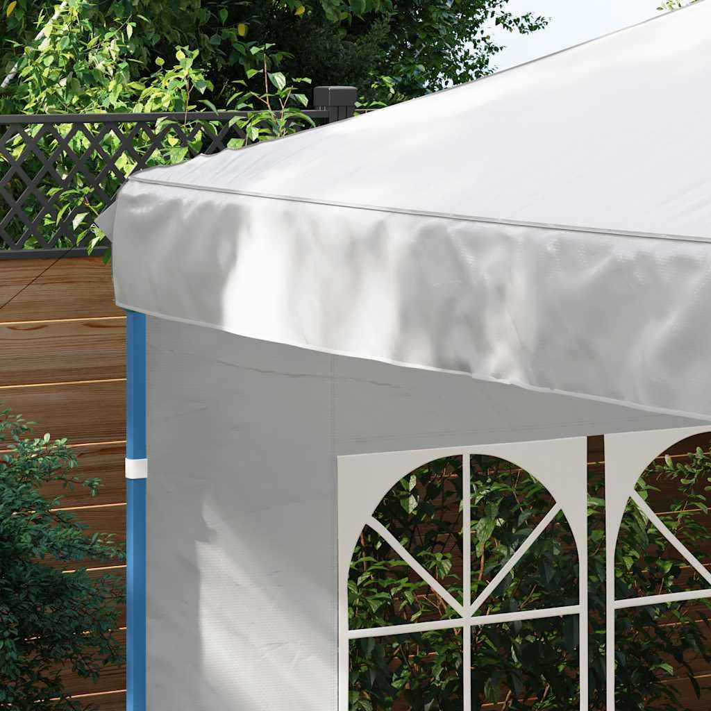 Paredes laterales de carpa de fiesta con ventana 2uds PE blanco