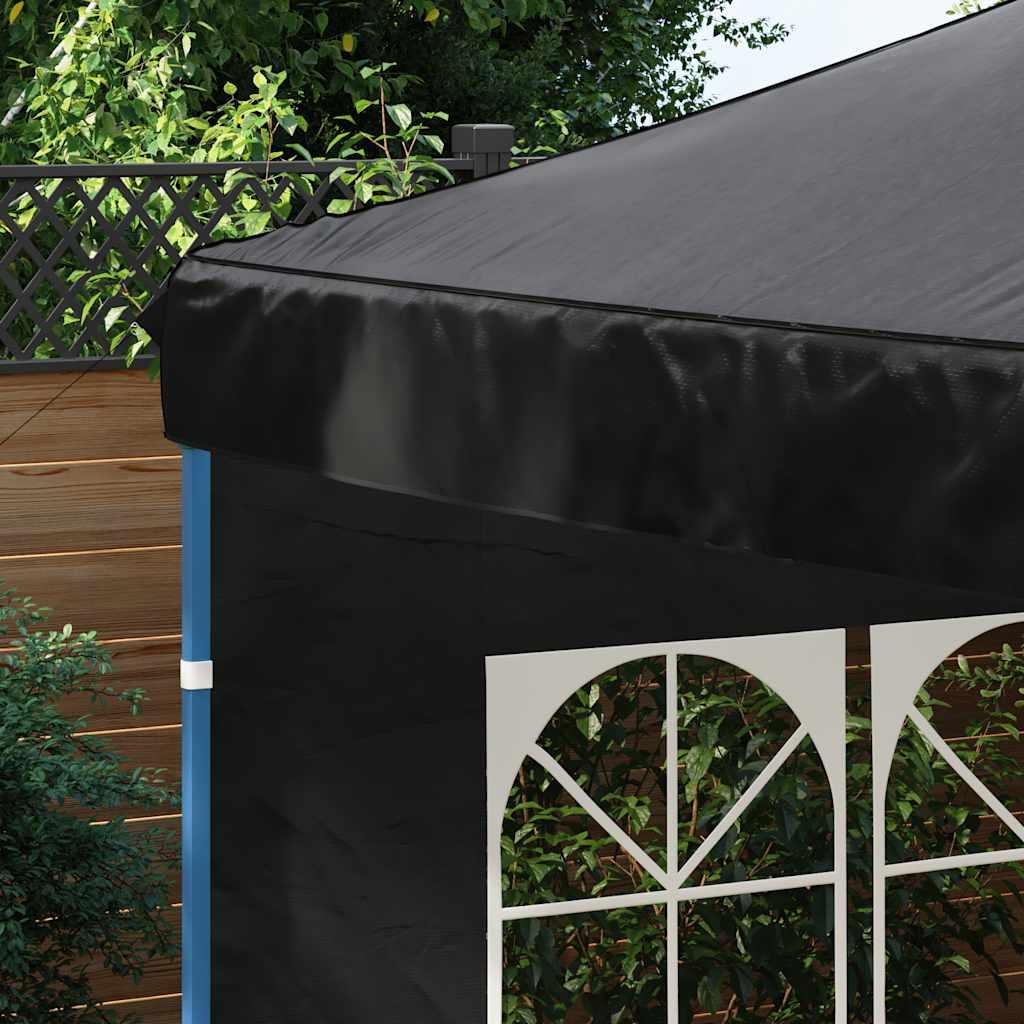 Pared lateral de carpa de fiesta con ventana 2 uds PE antracita