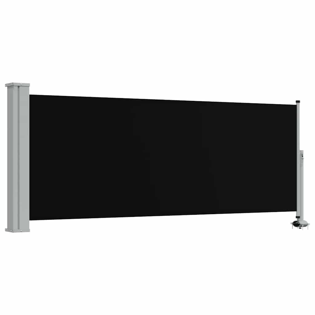 Toldo lateral retráctil para patio gris antracita 140x1200 cm