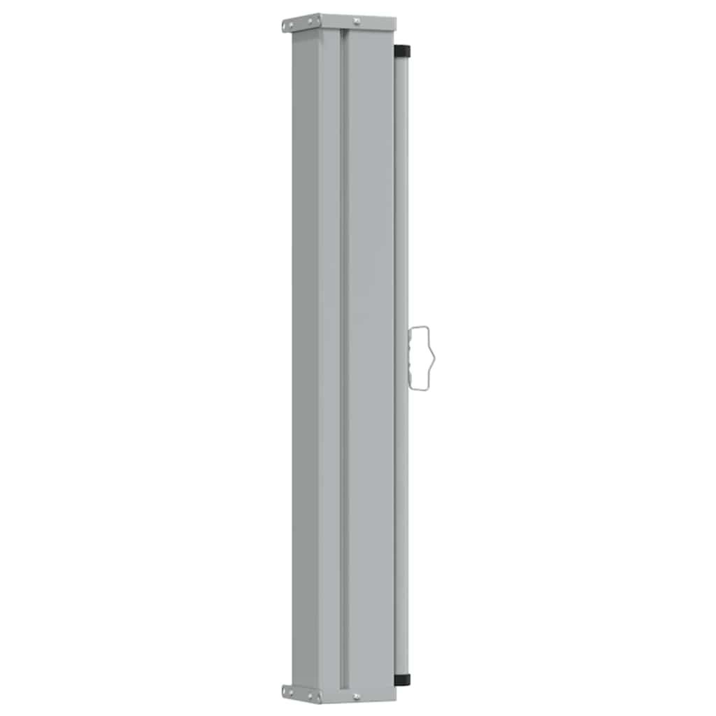Toldo lateral retráctil para patio gris antracita 140x1200 cm