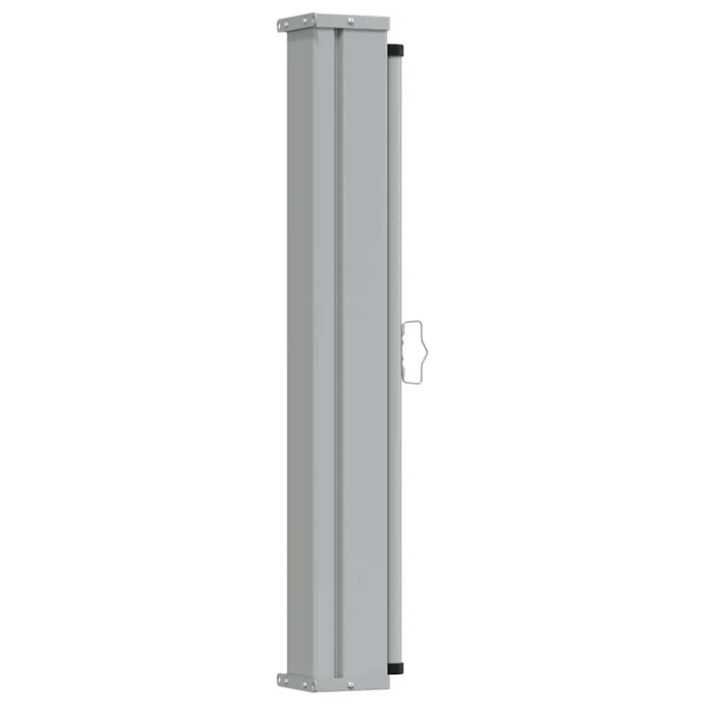 Toldo lateral retráctil para patio gris antracita 140x1200 cm