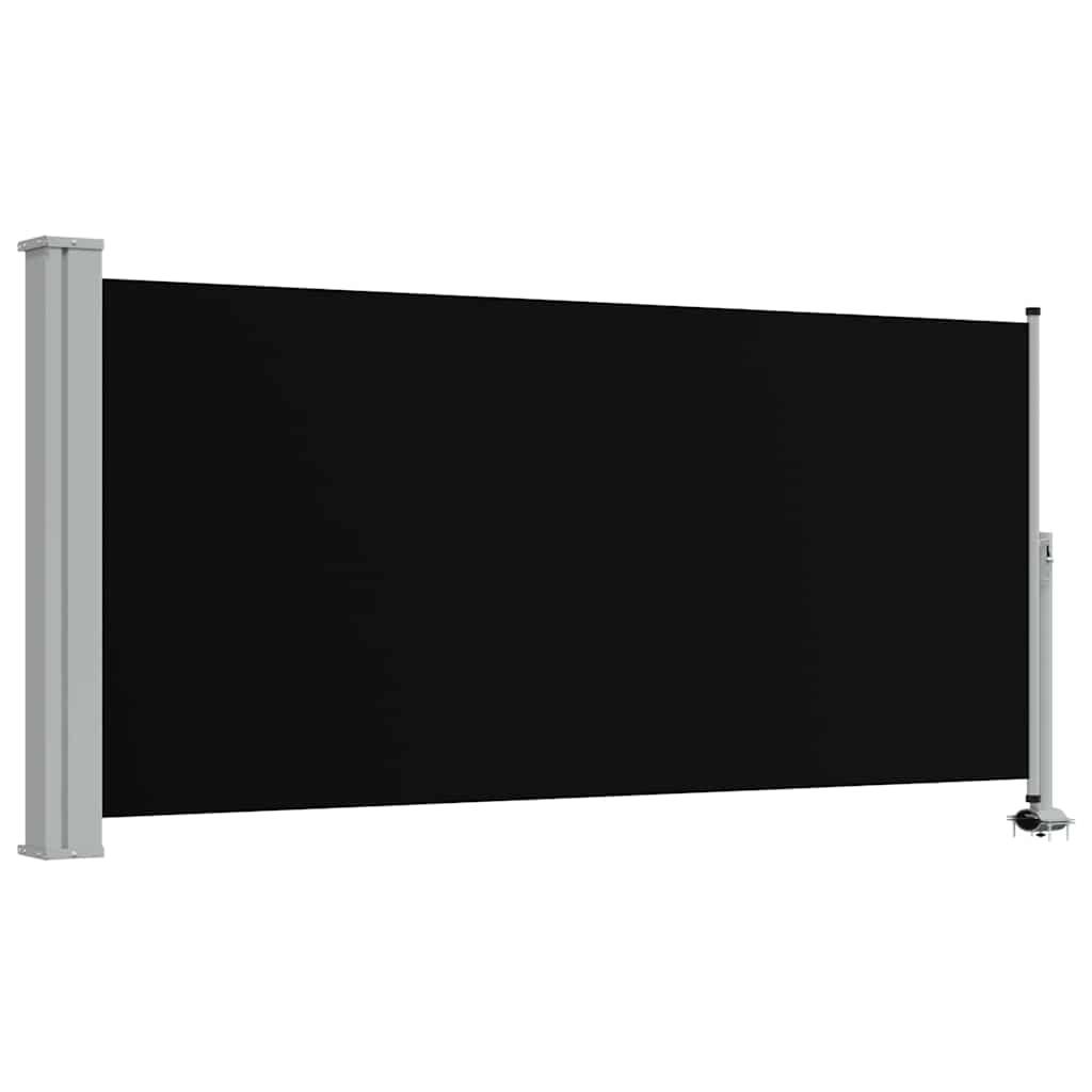 Toldo lateral retráctil para patio gris antracita 140x1200 cm