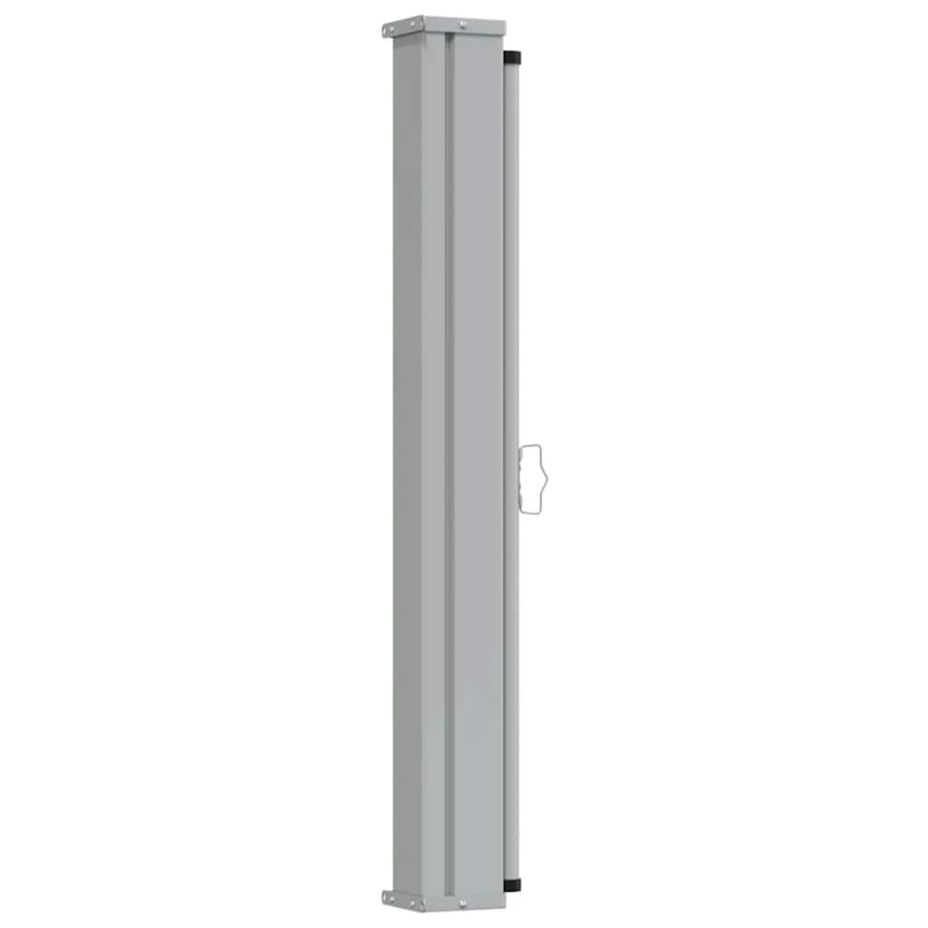 Toldo lateral retráctil para patio gris antracita 140x1200 cm