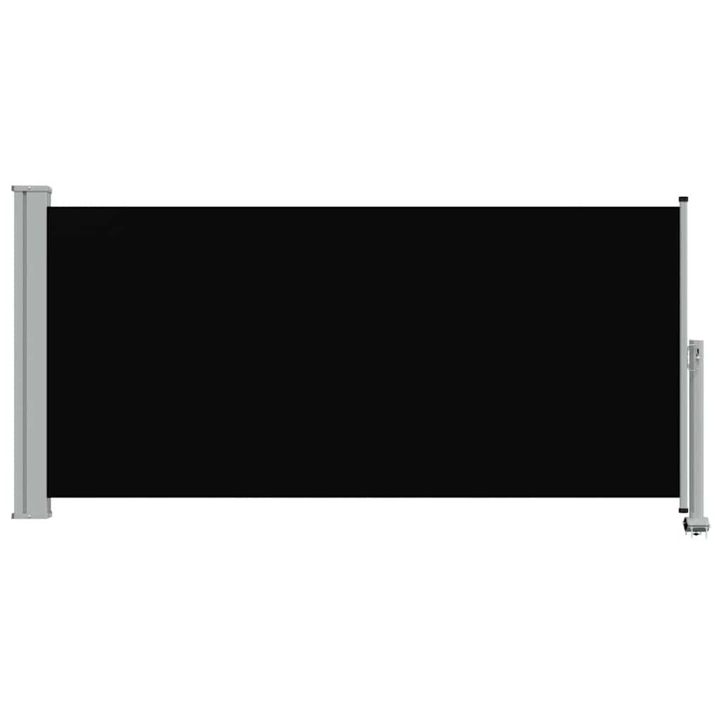 Toldo lateral retráctil para patio gris antracita 140x1200 cm