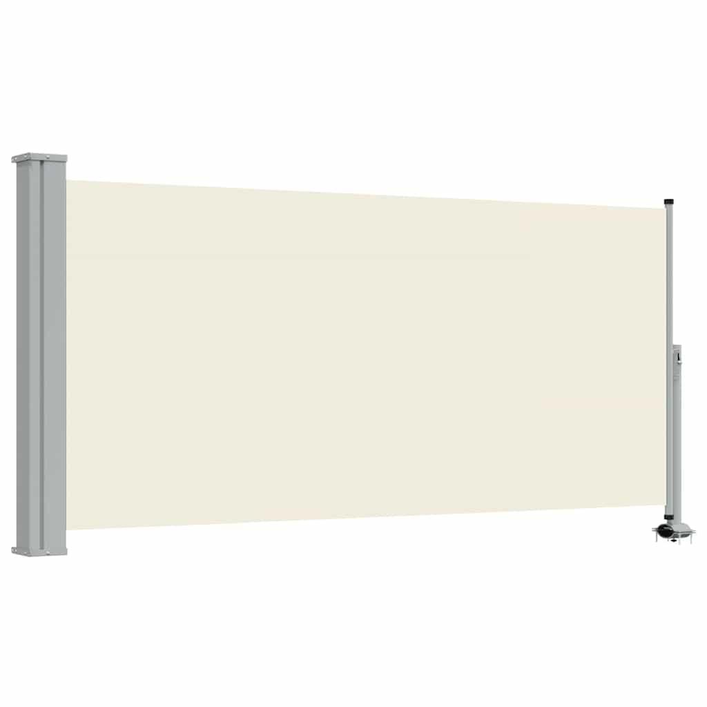 Toldo lateral retráctil para patio gris antracita 140x1200 cm