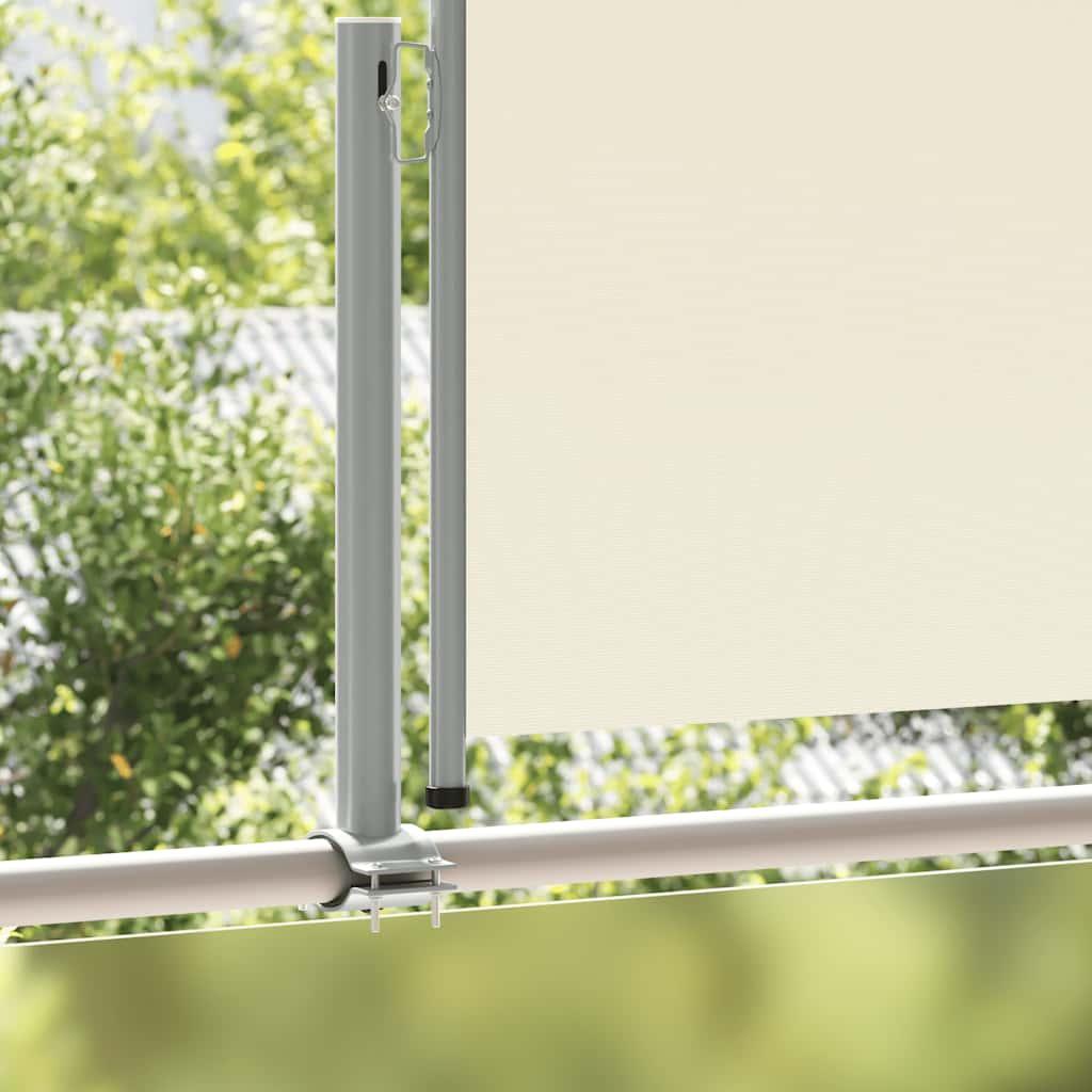 Toldo lateral retráctil para patio gris antracita 140x1200 cm