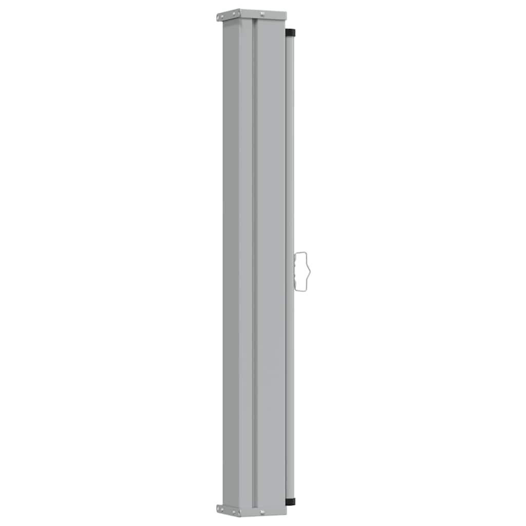 Toldo lateral retráctil para patio gris antracita 140x1200 cm