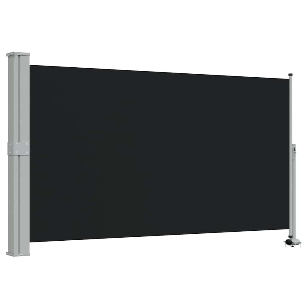 Toldo lateral retráctil para patio gris antracita 140x1200 cm