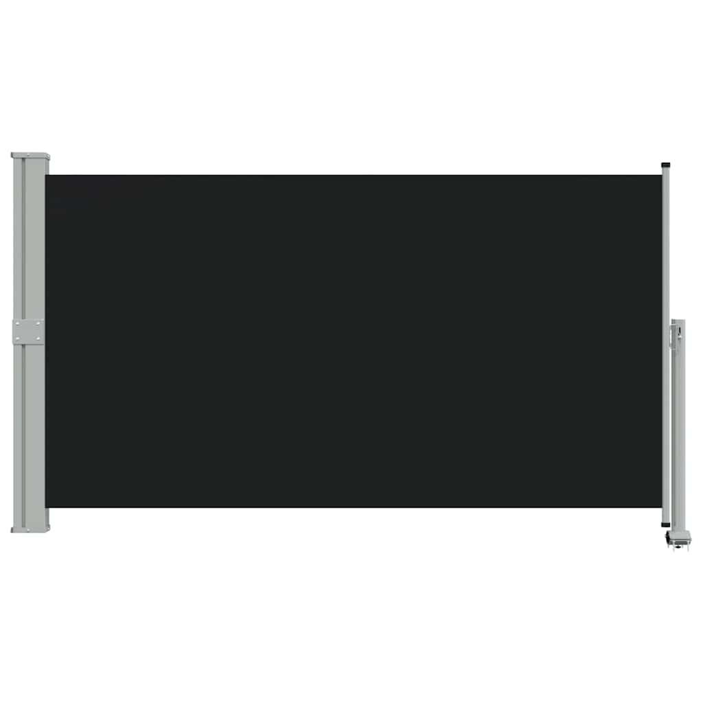 Toldo lateral retráctil para patio gris antracita 140x1200 cm