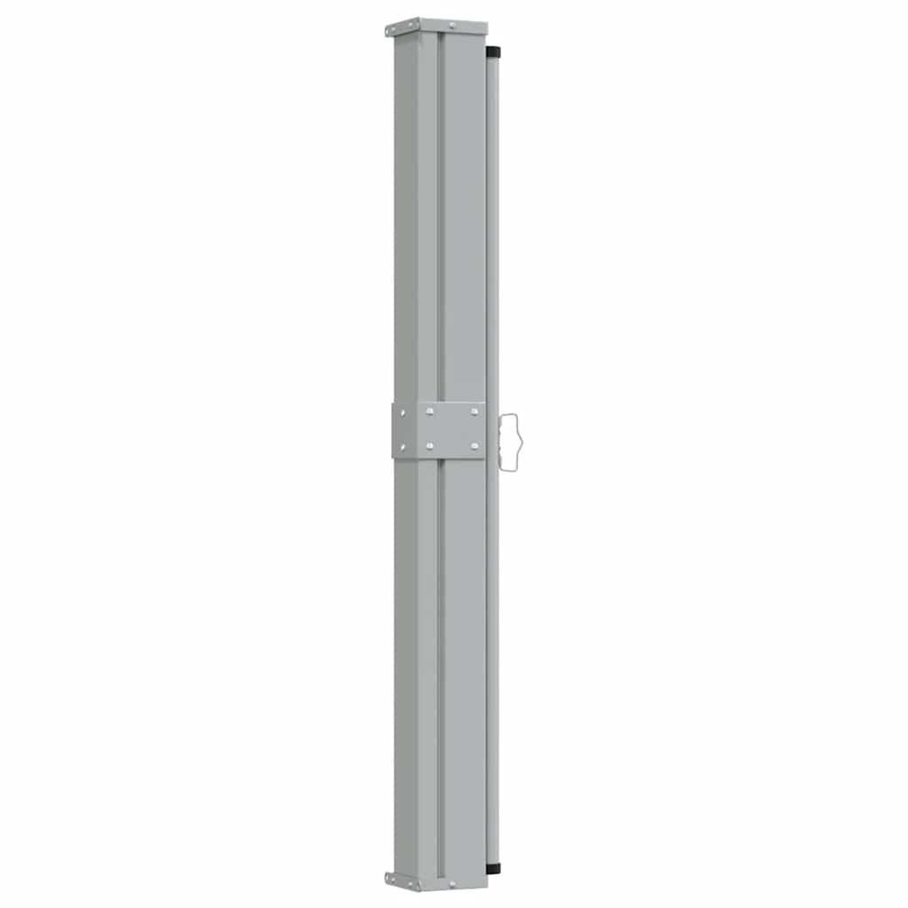 Toldo lateral retráctil para patio gris antracita 140x1200 cm