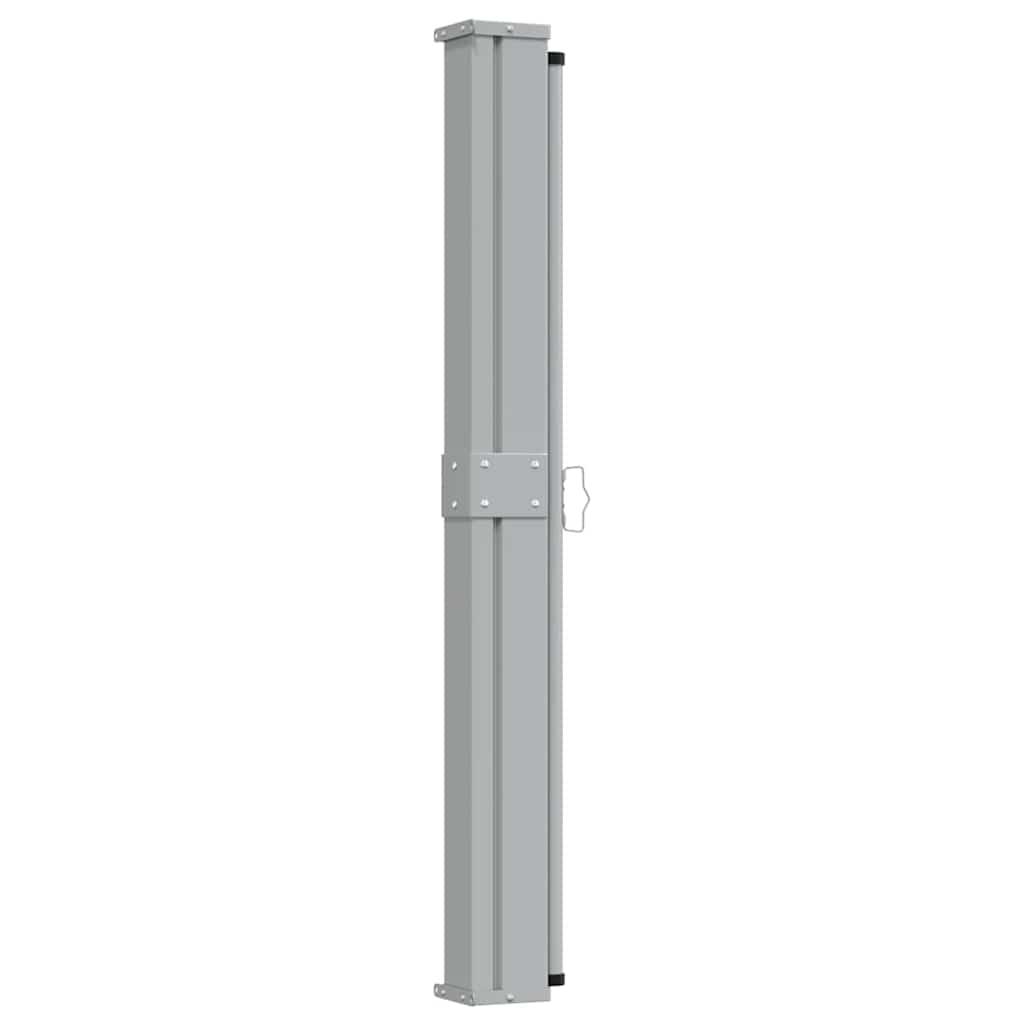Toldo lateral retráctil para patio gris antracita 140x1200 cm