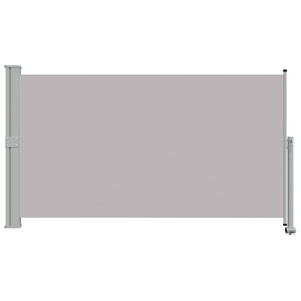 Toldo lateral retráctil para patio gris antracita 140x1200 cm