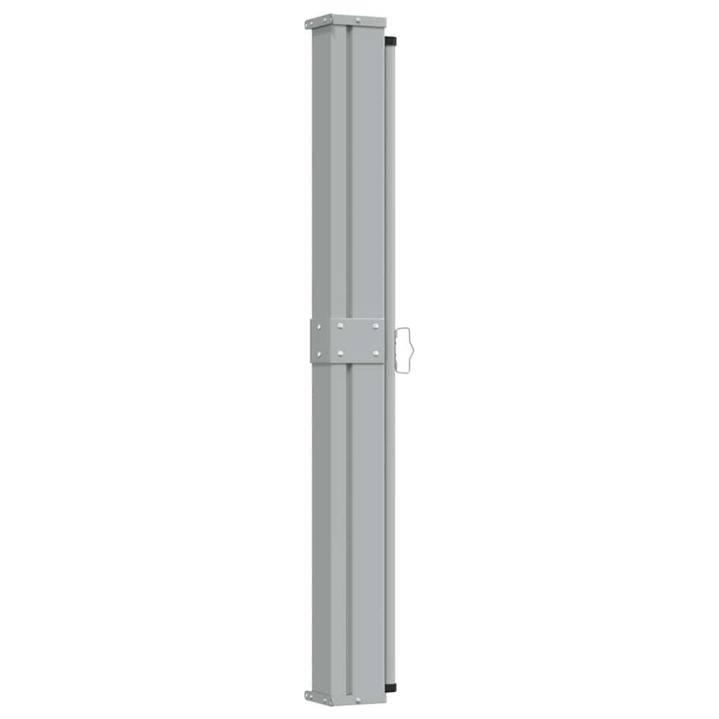 Toldo lateral retráctil para patio gris antracita 140x1200 cm