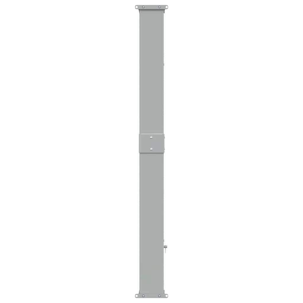 Toldo lateral retráctil para patio gris antracita 140x1200 cm