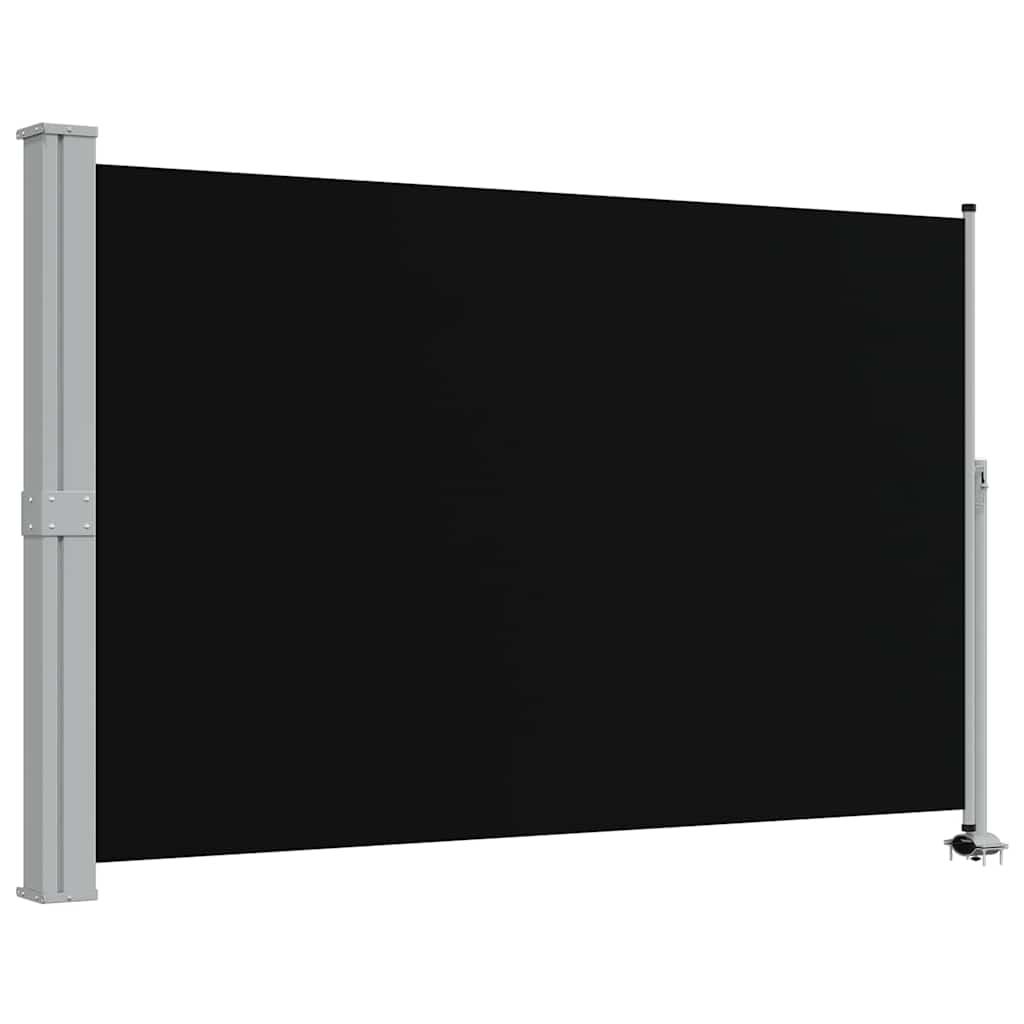 Toldo lateral retráctil para patio gris antracita 140x1200 cm