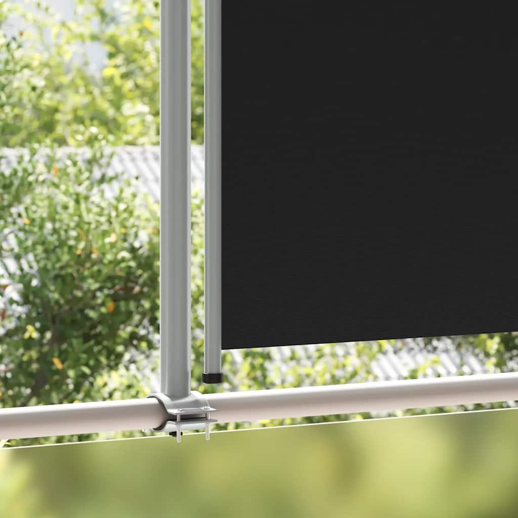 Toldo lateral retráctil para patio gris antracita 140x1200 cm