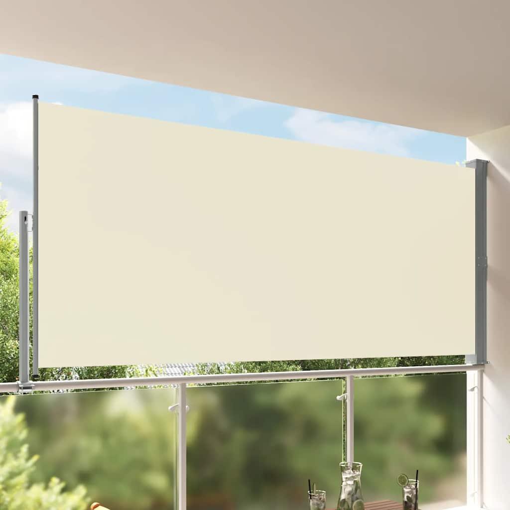 Toldo lateral retráctil para patio gris antracita 140x1200 cm