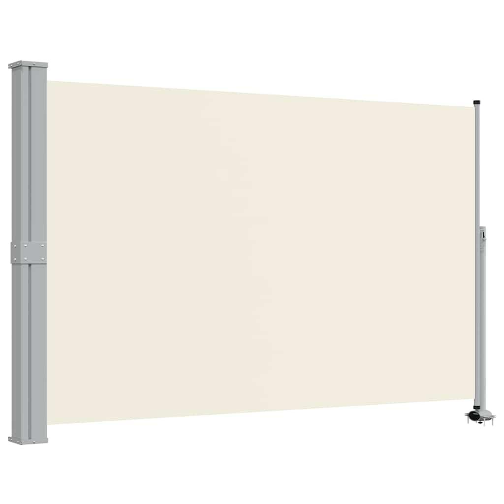 Toldo lateral retráctil para patio gris antracita 140x1200 cm