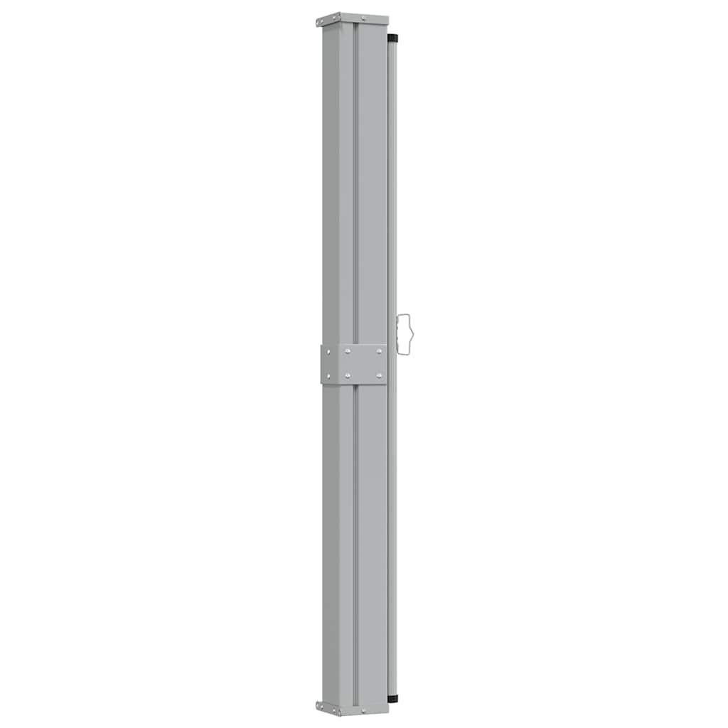 Toldo lateral retráctil para patio gris antracita 140x1200 cm