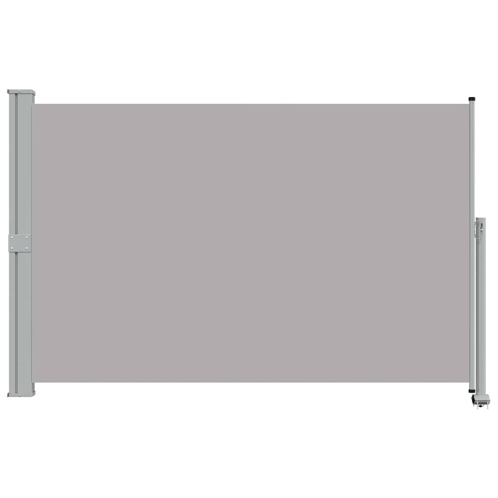 Toldo lateral retráctil para patio gris antracita 140x1200 cm