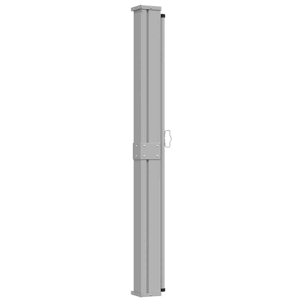 Toldo lateral retráctil para patio gris antracita 140x1200 cm