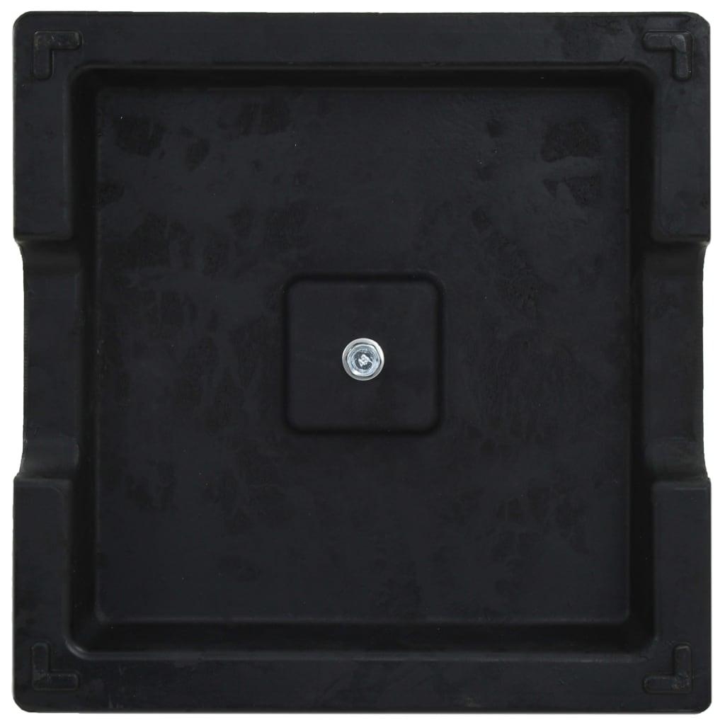 Base de sombrilla cuadrada de poliresina negra 8 kg
