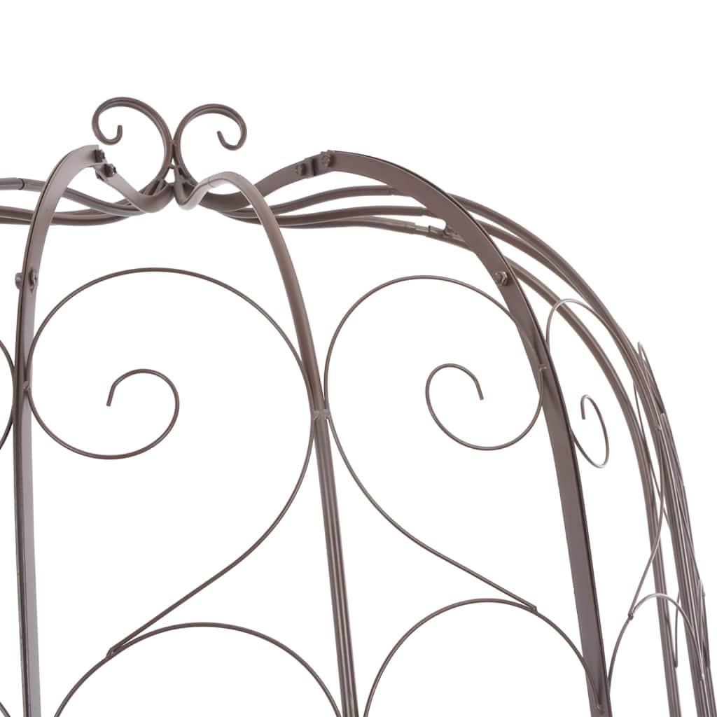Banco de jardín metal blanco envejecido 132 cm