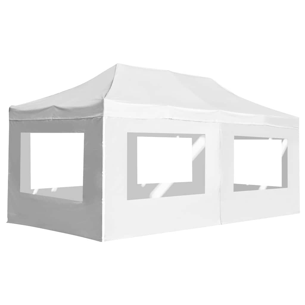 Carpa plegable profesional paredes aluminio color crema 2x2 m