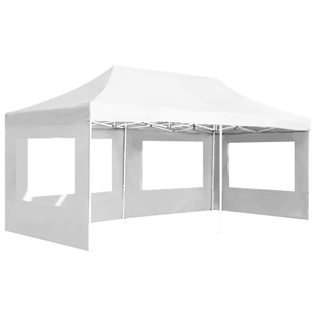 Carpa plegable profesional paredes aluminio color crema 2x2 m
