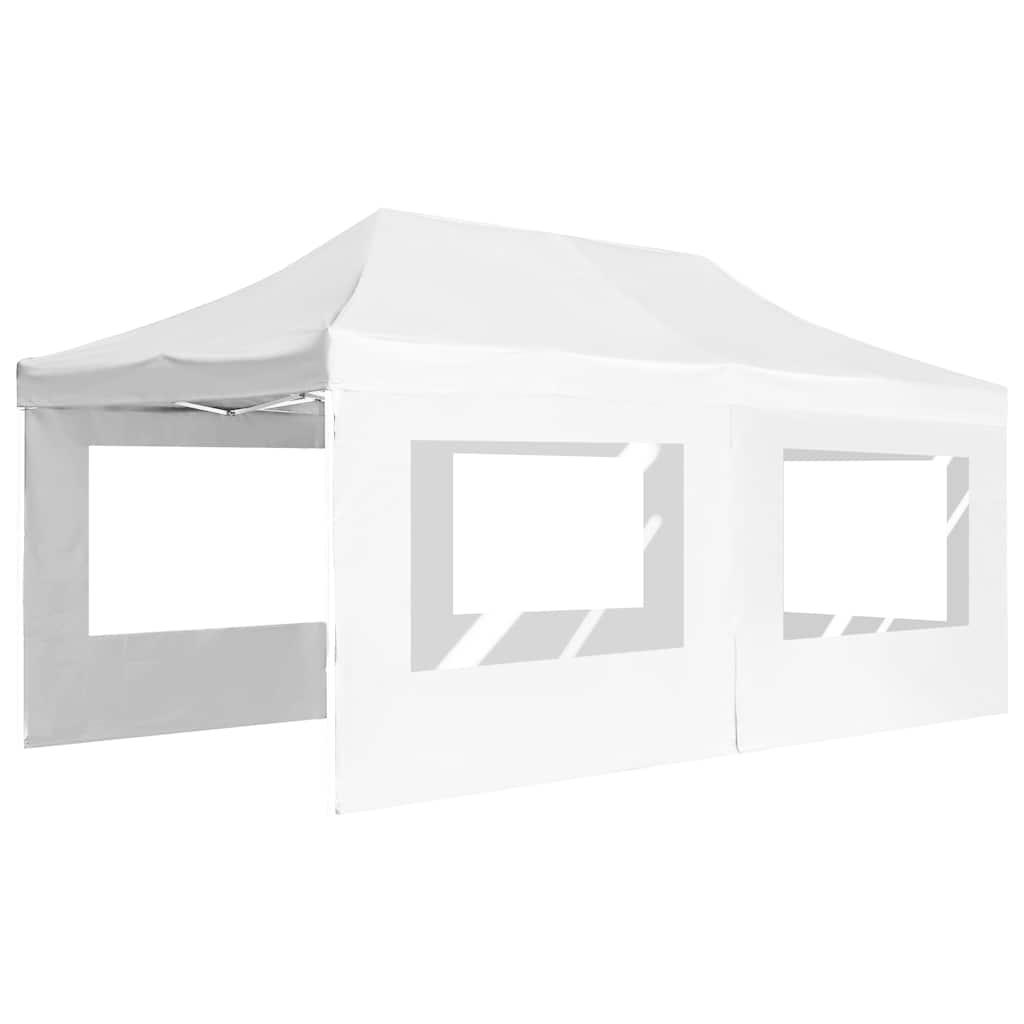 Carpa plegable profesional paredes aluminio color crema 2x2 m