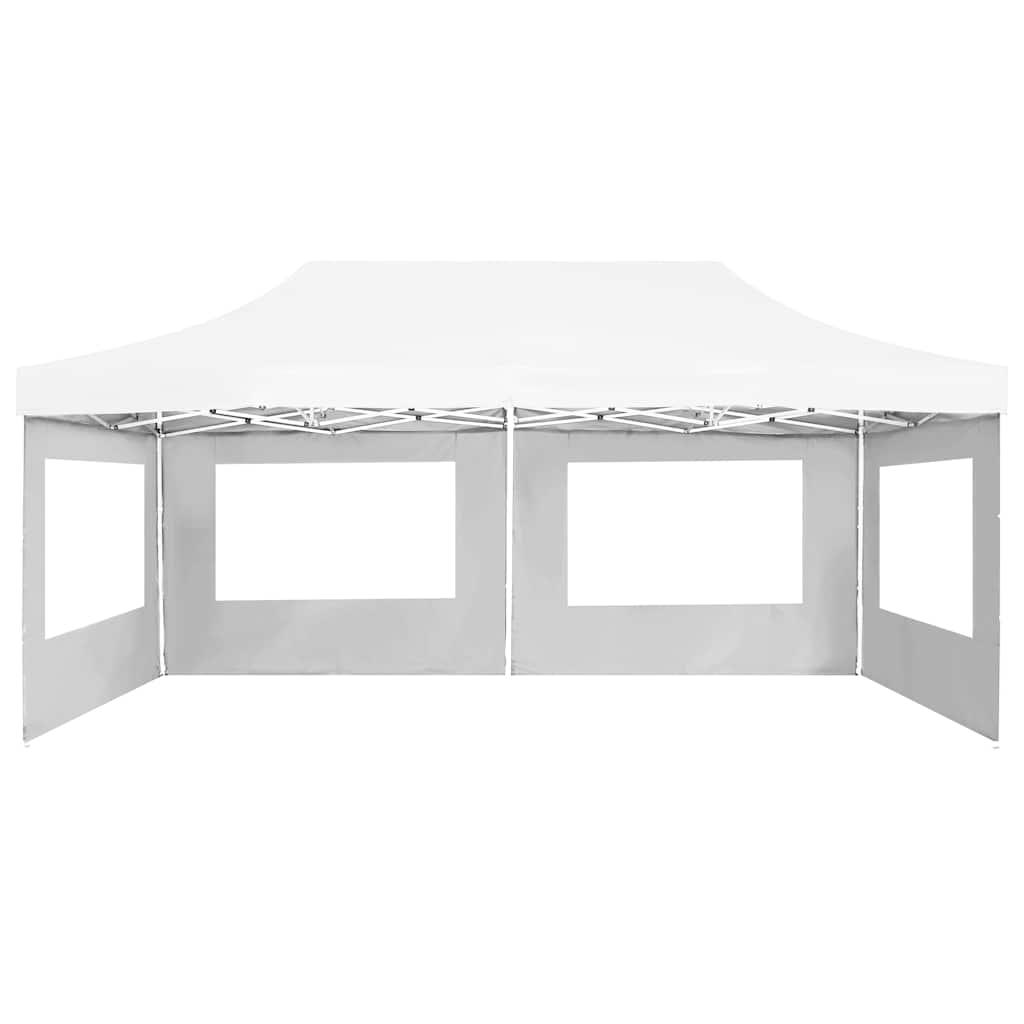 Carpa plegable profesional paredes aluminio color crema 2x2 m