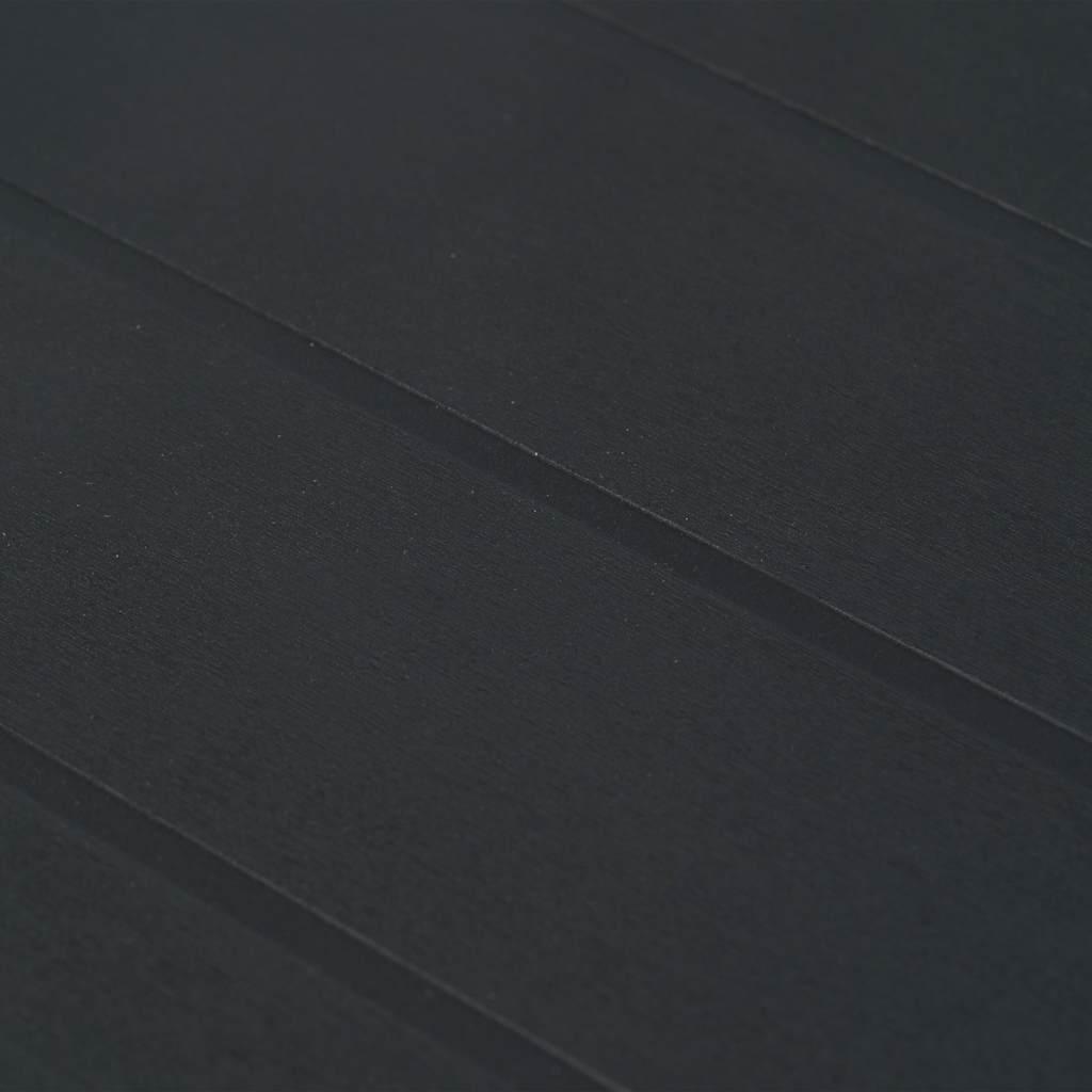 Mesa de jardín plástico aspecto ratán gris antracita 79x79x72 cm