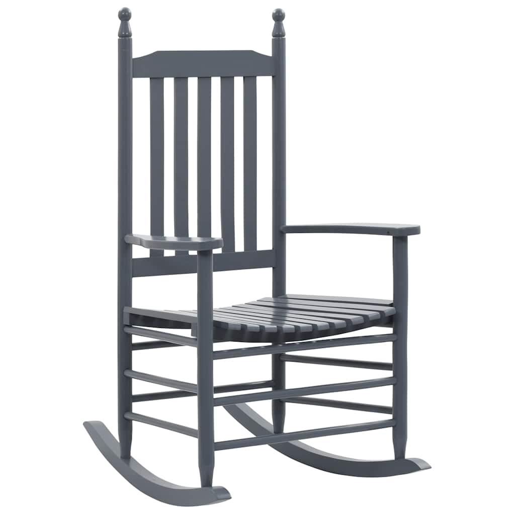 Mecedora con asiento curvo madera de álamo marrón