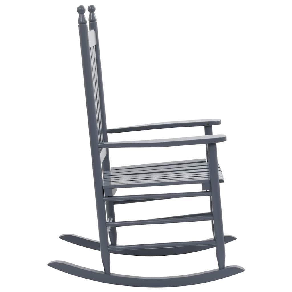 Mecedora con asiento curvo madera de álamo marrón