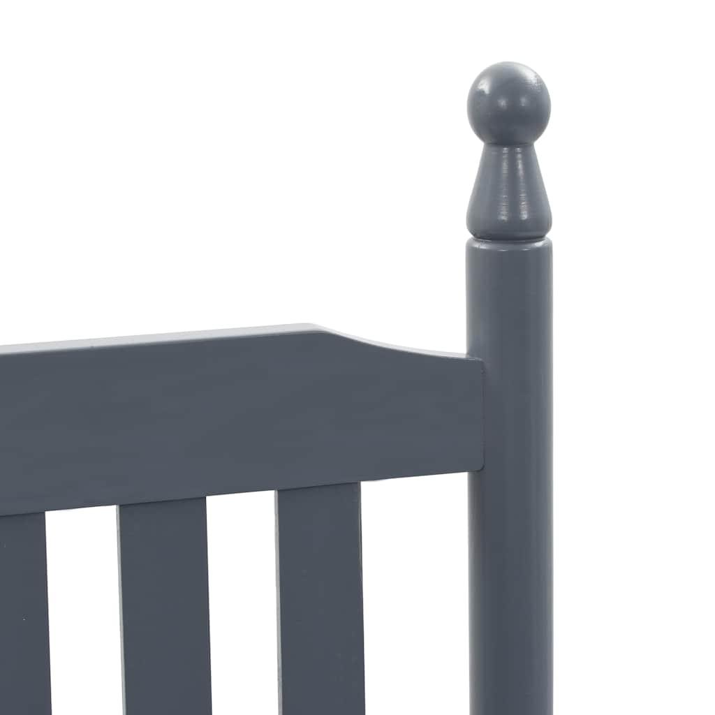 Mecedora con asiento curvo madera de álamo marrón