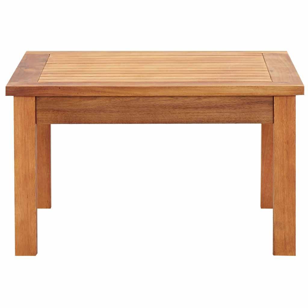 Mesa de centro de jardín madera maciza de acacia 110x110x45 cm