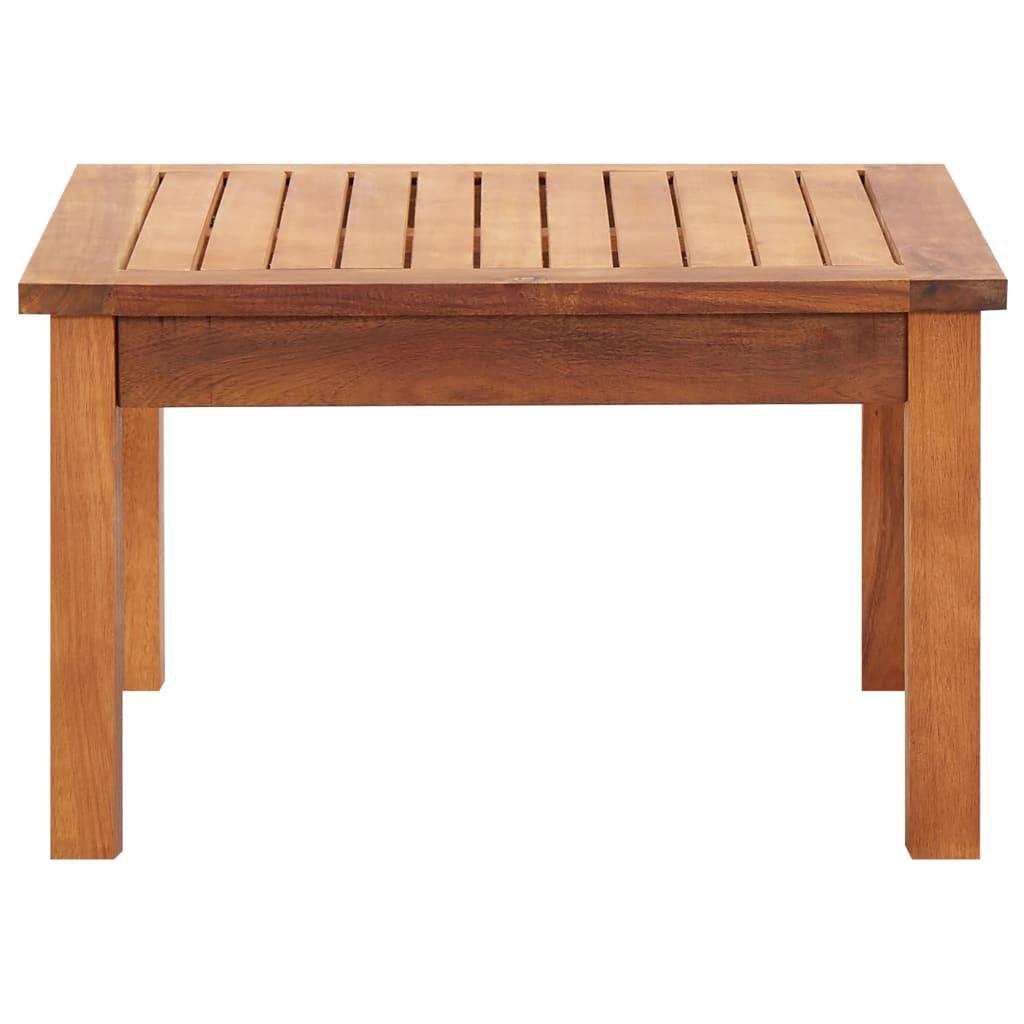 Mesa de centro de jardín madera maciza de acacia 110x110x45 cm