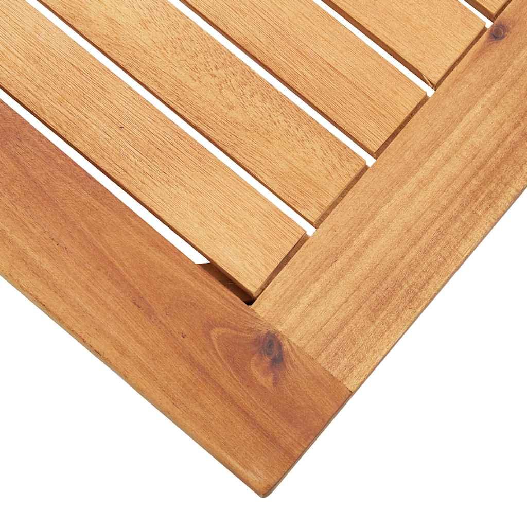Mesa de centro de jardín madera maciza de acacia 110x110x45 cm