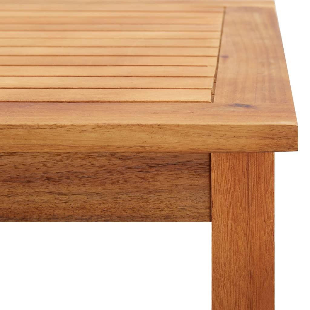 Mesa de centro de jardín madera maciza de acacia 110x110x45 cm