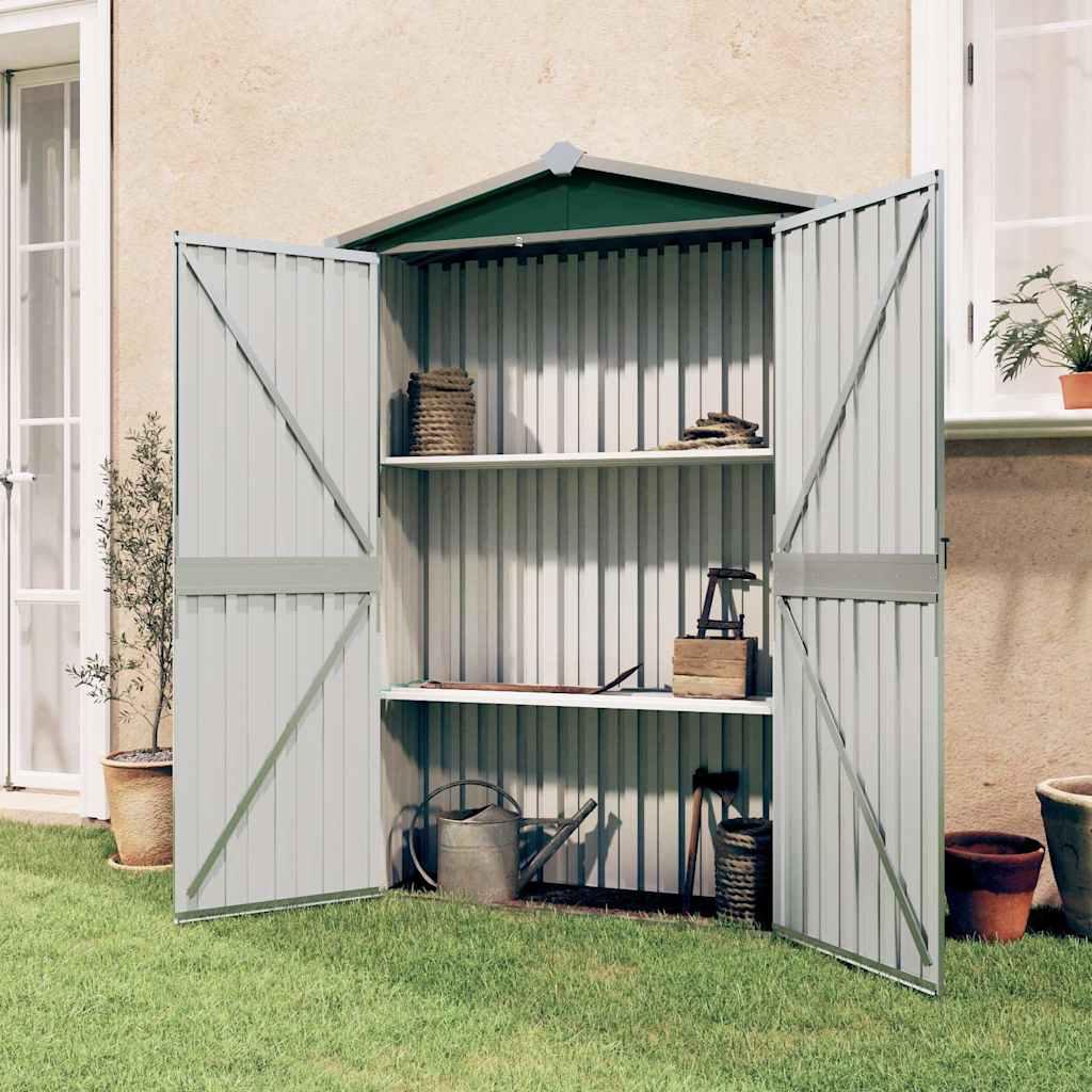 Cobertizo de jardín acero galvanizado antracita 116x45x175cm