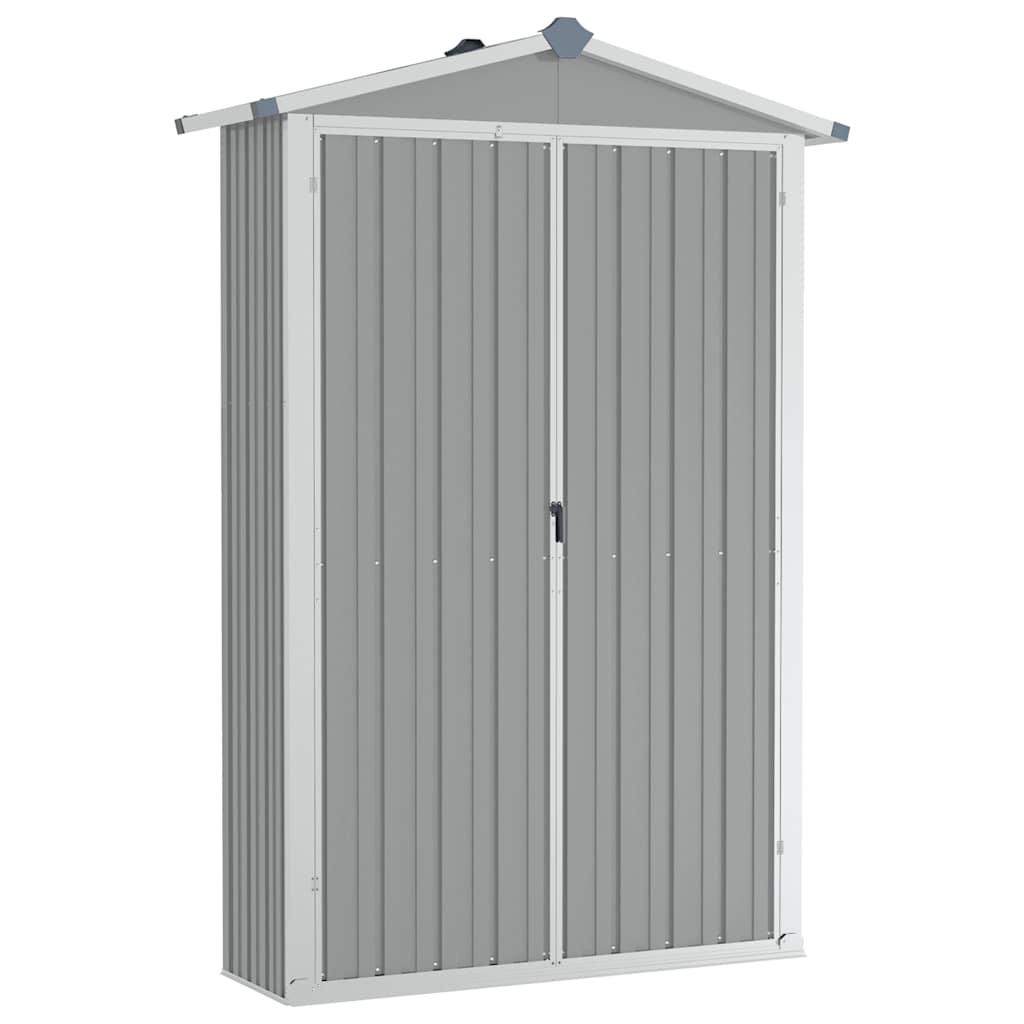 Cobertizo de jardín acero galvanizado antracita 116x45x175cm