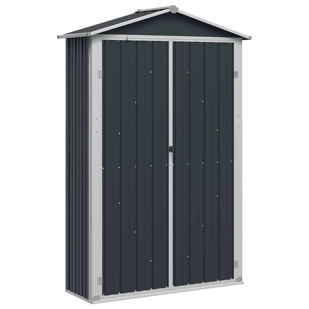 Cobertizo de jardín acero galvanizado antracita 116x45x175cm