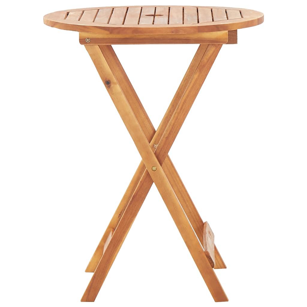 Mesa plegable de jardín de madera maciza de acacia