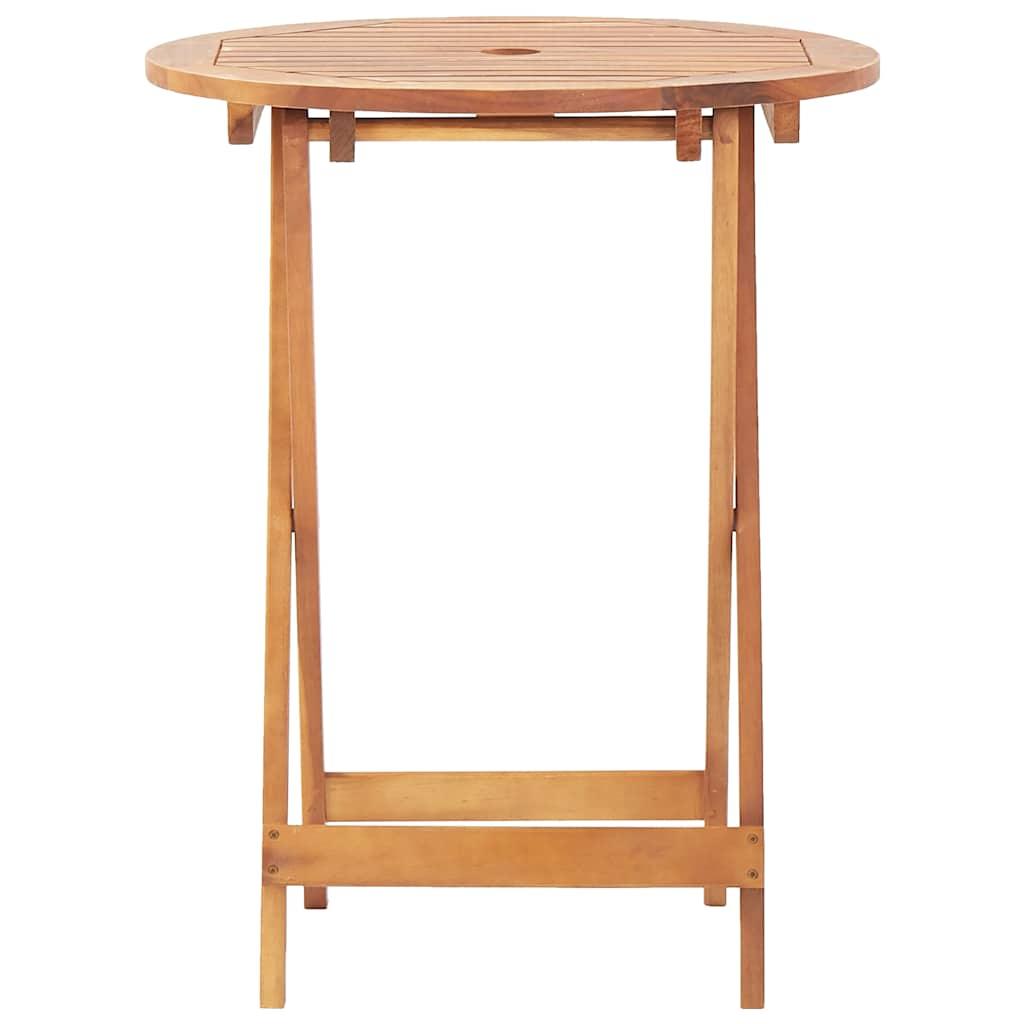 Mesa plegable de jardín de madera maciza de acacia