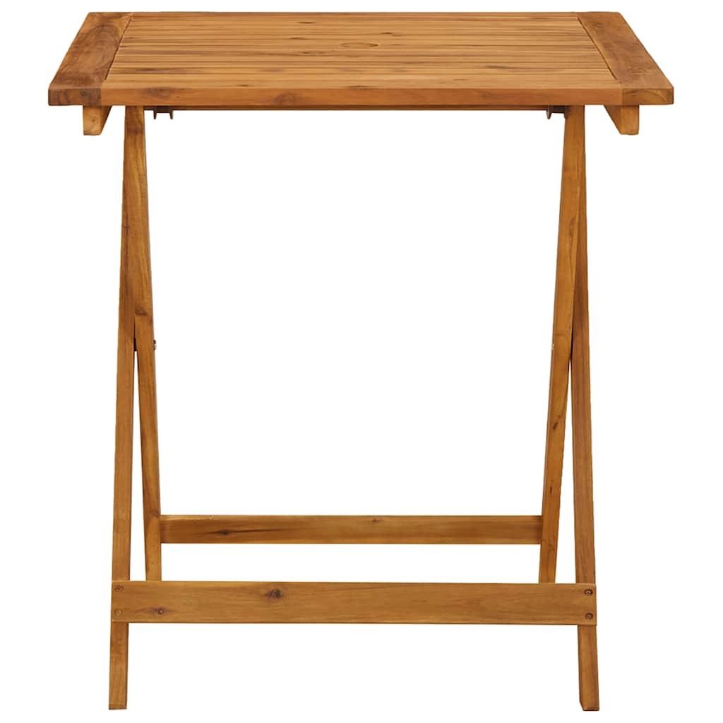 Mesa plegable de jardín de madera maciza de acacia 120x70x74 cm