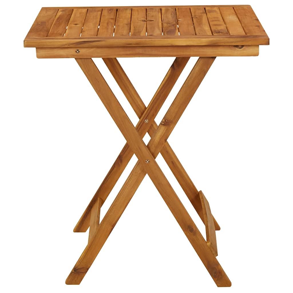 Mesa plegable de jardín de madera maciza de acacia 120x70x74 cm