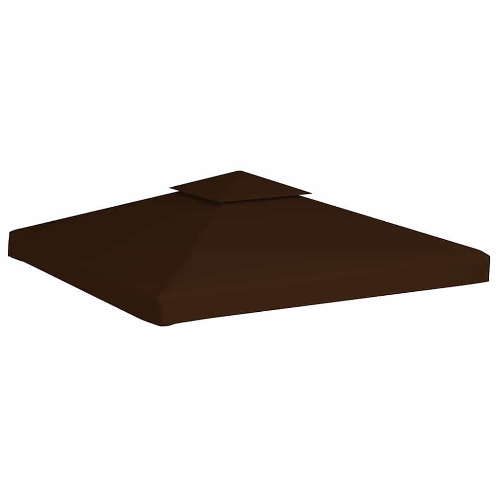 Toldo de cenador 2 niveles 310 g/m² 4x3 m gris antracita