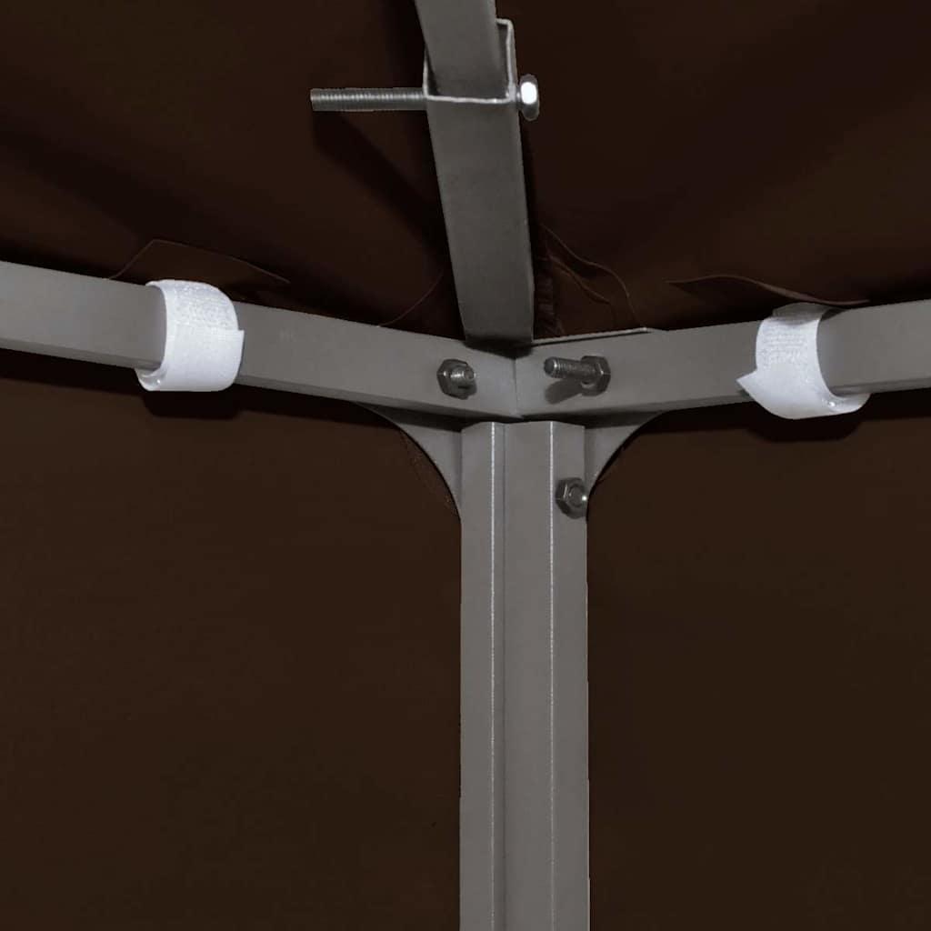 Toldo de cenador 2 niveles 310 g/m² 4x3 m gris antracita