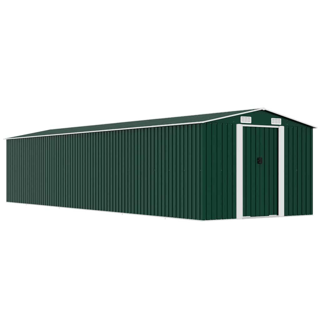 Cobertizo de jardín acero galvanizado 257x779x181 cm